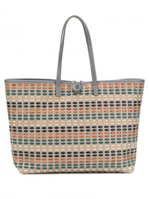 Плетеная сумка-корзина Carmina Campus. Цвет: серый