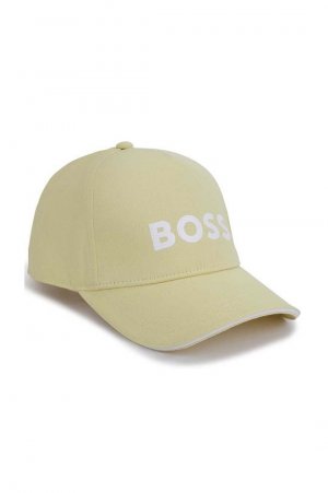 Детская хлопковая шапочка Boss, желтый BOSS