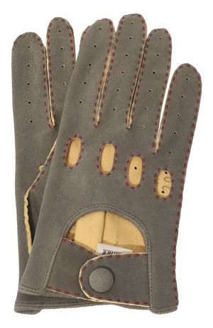 Замшевые перчатки TR Handschuhe. Цвет: серый