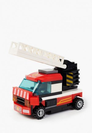 Конструктор Росмэн Вайс Блок. инерционная пожарная машина. TM Wise Block. Цвет: красный