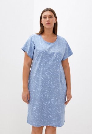 Платье домашнее Hays. Цвет: голубой