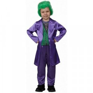 Детский карнавальный костюм Джокер Hall-22 Батик. Цвет: зеленый/фиолетовый
