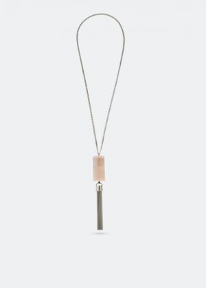 Ожерелье SAINT LAURENT Angelica mini tube necklace, розовый