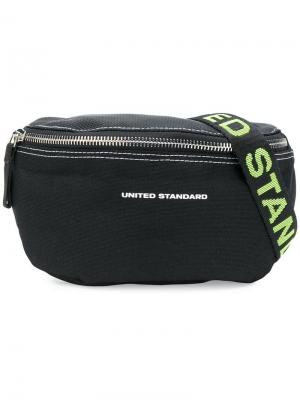 Logo strap belt bag United Standard. Цвет: черный