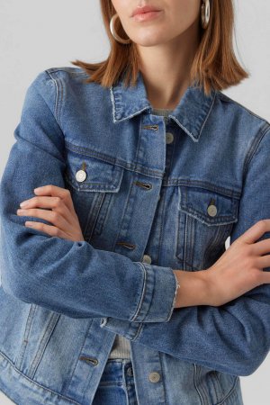 Классическая джинсовая куртка , синий Vero Moda