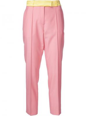 Укороченные брюки Palm beach Racil. Цвет: розовый