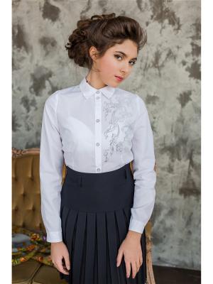 Блузка UNONAD'ART. Цвет: серый
