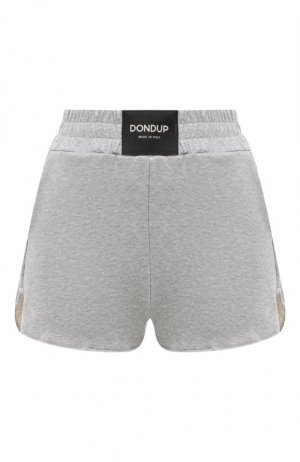 Хлопковые шорты Dondup. Цвет: серый