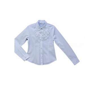Блузка школьная для девочки (Размер: 128), арт. 13858, цвет BADI JUNIOR. Цвет: белый