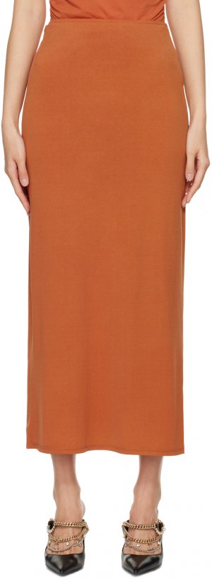 Оранжевая длинная юбка Chiara Miaou