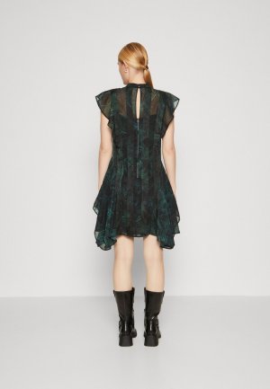 Коктейльное платье / Вечернее FLEUR ZIG DRESS, драгоценно-зеленый AllSaints