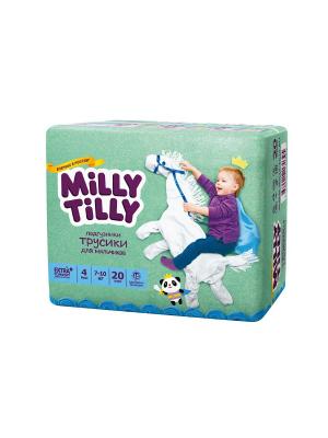 Milly Tilly Детские подгузники-трусики для мальчиков  4 (7-10кг) уп.20. Цвет: белый