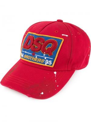 Бейсбольная кепка с заплаткой логотипом DSQ Dsquared2