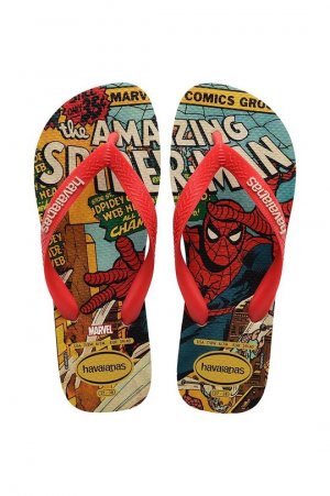 Шлепанцы TOP MARVEL, красный Havaianas