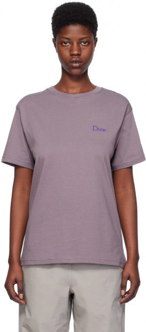 Фиолетовая классическая футболка Dime
