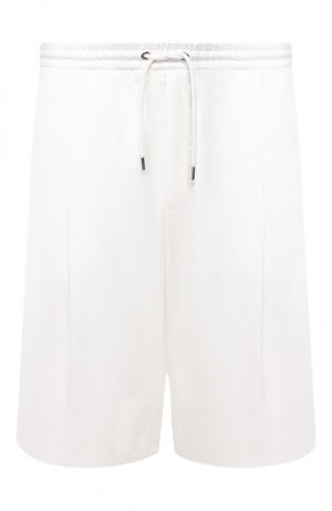 Хлопковые шорты Giorgio Armani. Цвет: белый
