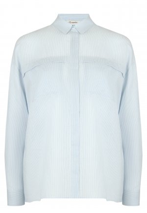Рубашка CAPPELLINI BY PESERICO. Цвет: голубой