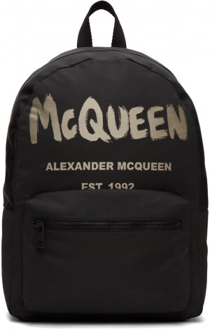 Черно-бежевый рюкзак Metropolitan Alexander McQueen