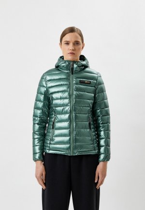 Куртка утепленная Plein Sport. Цвет: зеленый