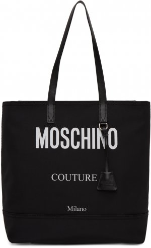Black Couture! Logo Tote Moschino. Цвет: a2555 black