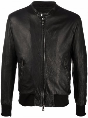 Куртка на молнии Giorgio Brato. Цвет: черный