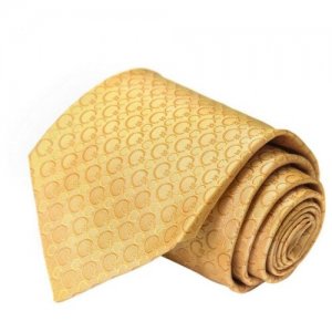 Золотой галстук с красивым узором 57940 Celine. Цвет: золотистый