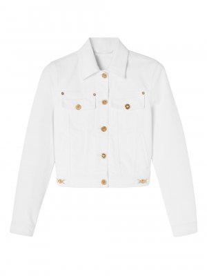 Укороченная джинсовая куртка La Vacanza , белый Versace