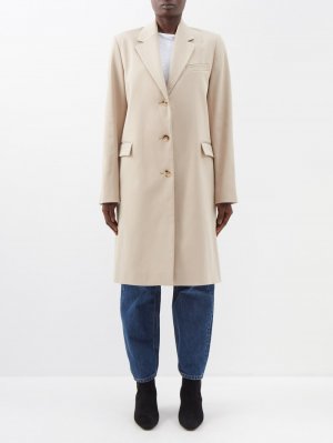 Пальто из хлопка и габардина по индивидуальному заказу Toteme, бежевый Totême