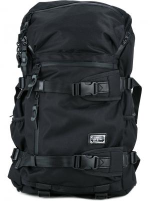 Рюкзак с пряжками As2ov. Цвет: черный