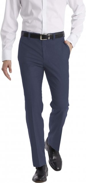 Мужские классические брюки современного кроя , темно-синий Calvin Klein
