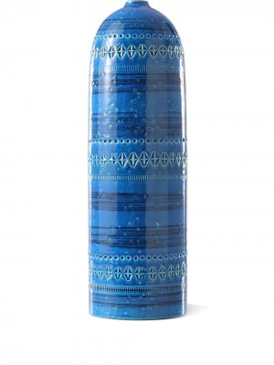 Цилиндрическая ваза Rimmini Blu (36 см) BITOSSI CERAMICHE. Цвет: синий