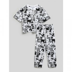 Пижама , размер 110/116, мультиколор Acoola. Цвет: микс