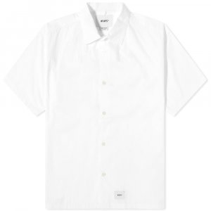 04 Рубашка с принтом на спине короткими рукавами Confusion, белый WTAPS