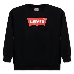 Подростоквый свитшот Logo Oversized Crew Sweatshirt Levis. Цвет: черный