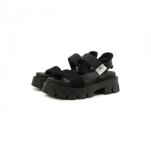 Комбинированные сандалии Premiata. Цвет: чёрный