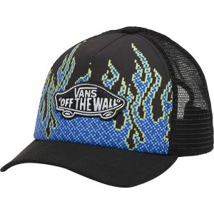 Кепка pixel flame trucker - детская , черный Vans