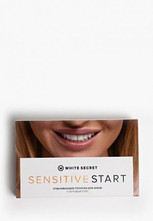 Полоски для зубов отбеливающие White Secret Sensitive Stsrt. Цвет: белый