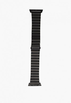 Браслет для часов Uniq Apple Watch 49/45/44/42 мм Strova из нержавеющей стали. Цвет: черный