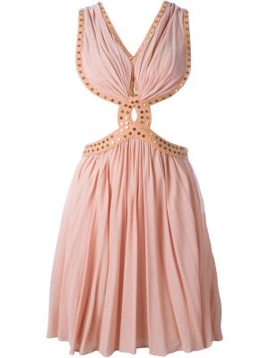 Платье с заклепками Jay Ahr. Цвет: розовый и фиолетовый