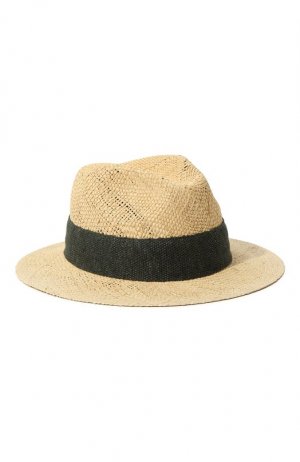 Соломенная шляпа Kiton. Цвет: хаки