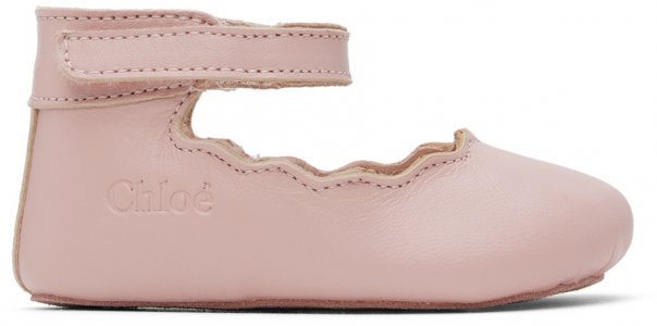 Кроссовки для ходьбы с логотипом Baby Pink Розовый Chloe Chloé