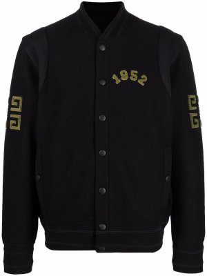 Textured patch-detail bomber jacket Givenchy. Цвет: черный