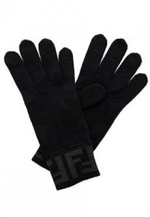 Перчатки FENDI. Цвет: черный