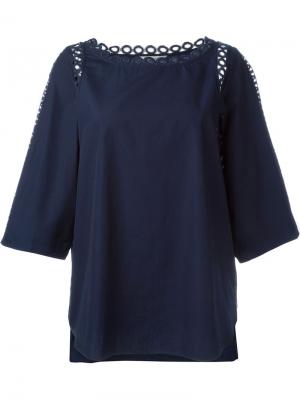 Свободная блузка Tsumori Chisato. Цвет: синий