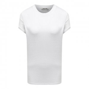 Льняная футболка Max&Moi. Цвет: белый