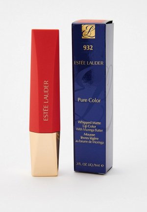 Помада жидкая Estee Lauder матовая с маслом моринги Pure Color, оттенок 932 Love Fever. 9 мл. Цвет: красный
