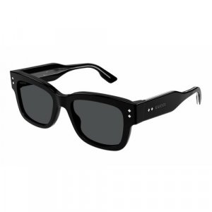 Солнцезащитные очки GG1217S 001, черный GUCCI. Цвет: черный