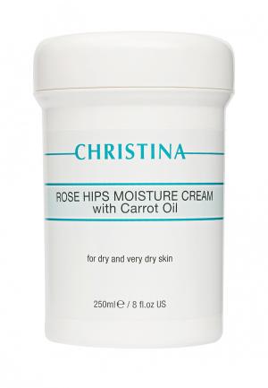 Увлажняющий крем с маслом шиповника и морковным Christina Creams - Крема для лица 250 мл. Цвет: белый