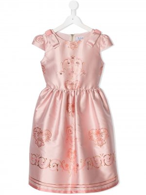 Расклешенное платье Lesy. Цвет: розовый