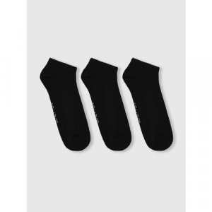 Носки , 3 пары, размер M INT, черный UNITED COLORS OF BENETTON. Цвет: синий